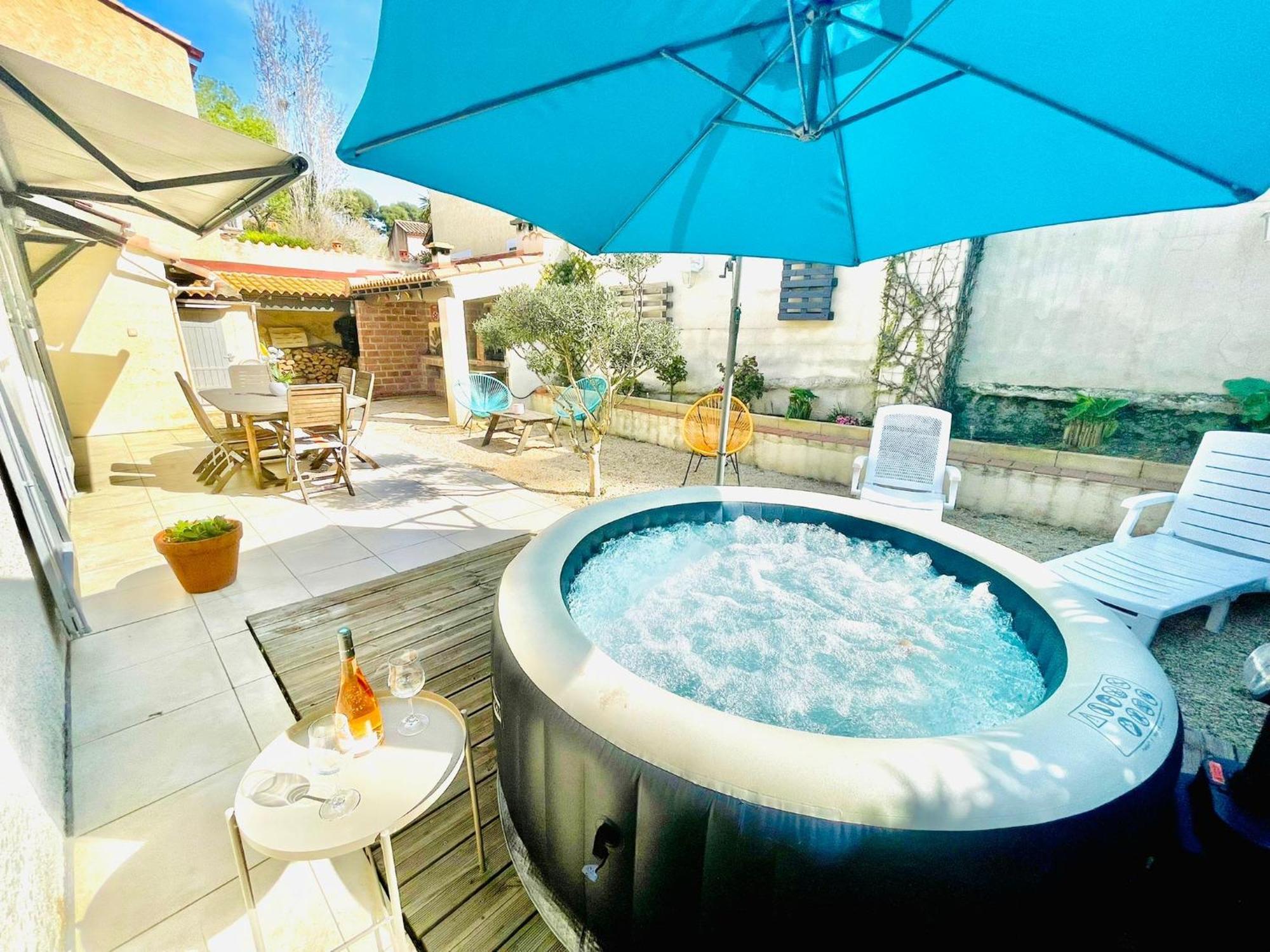 Villa Confort Jacuzzi Barbecue Clim Parking Marseille Exterior photo